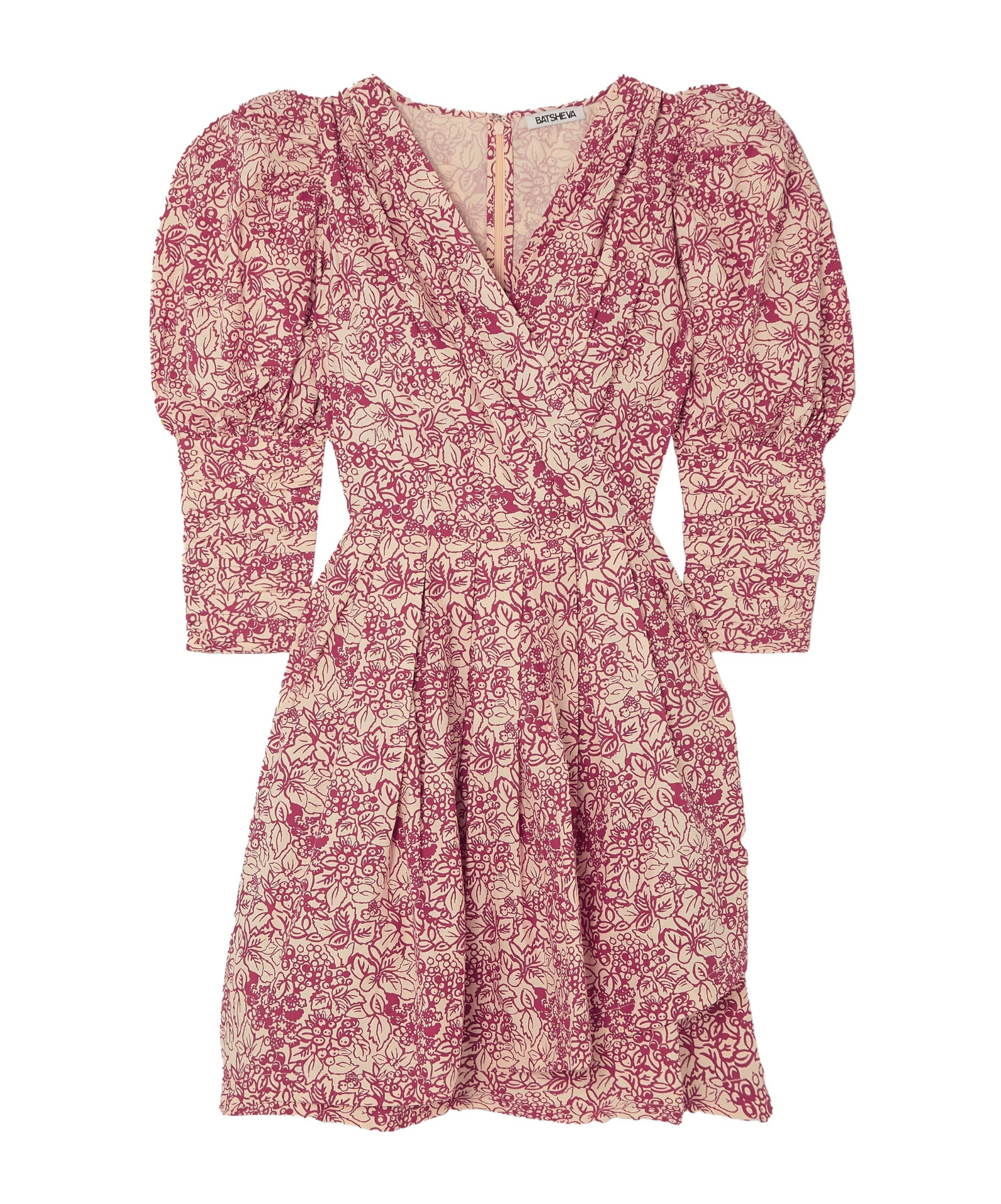 Izra floral-print cotton-poplin mini dress