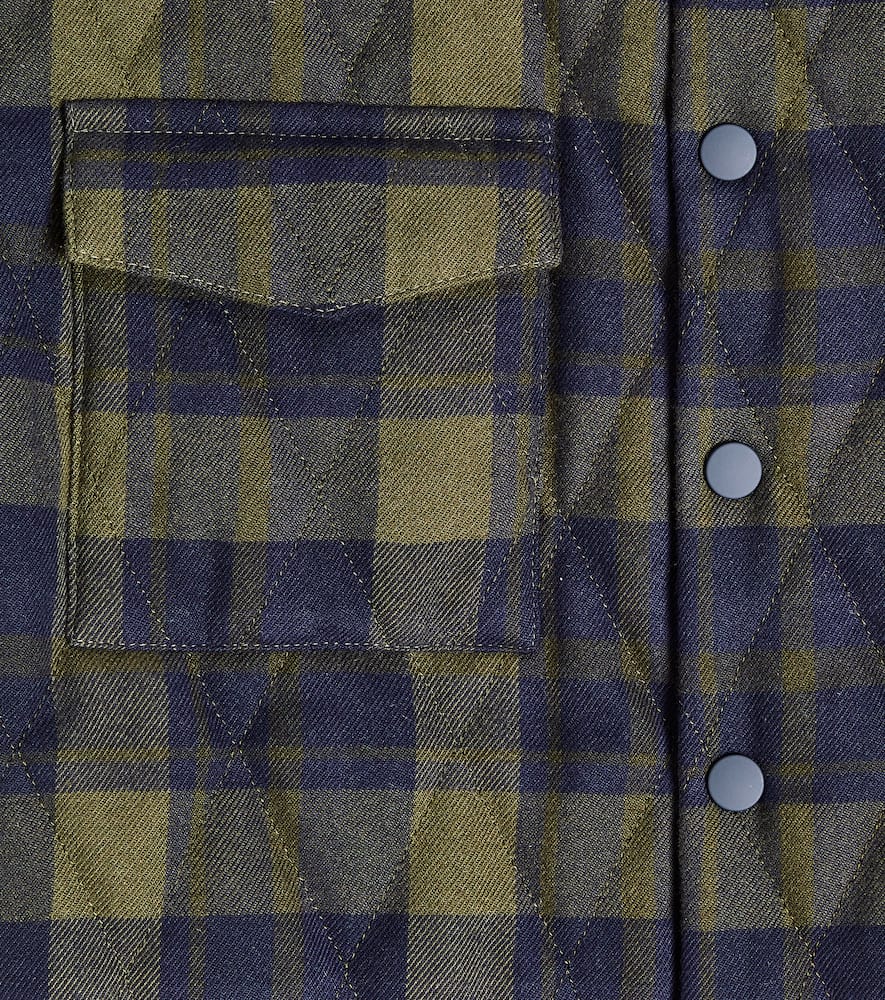 Il Gufo Quilted checked puffer jacket