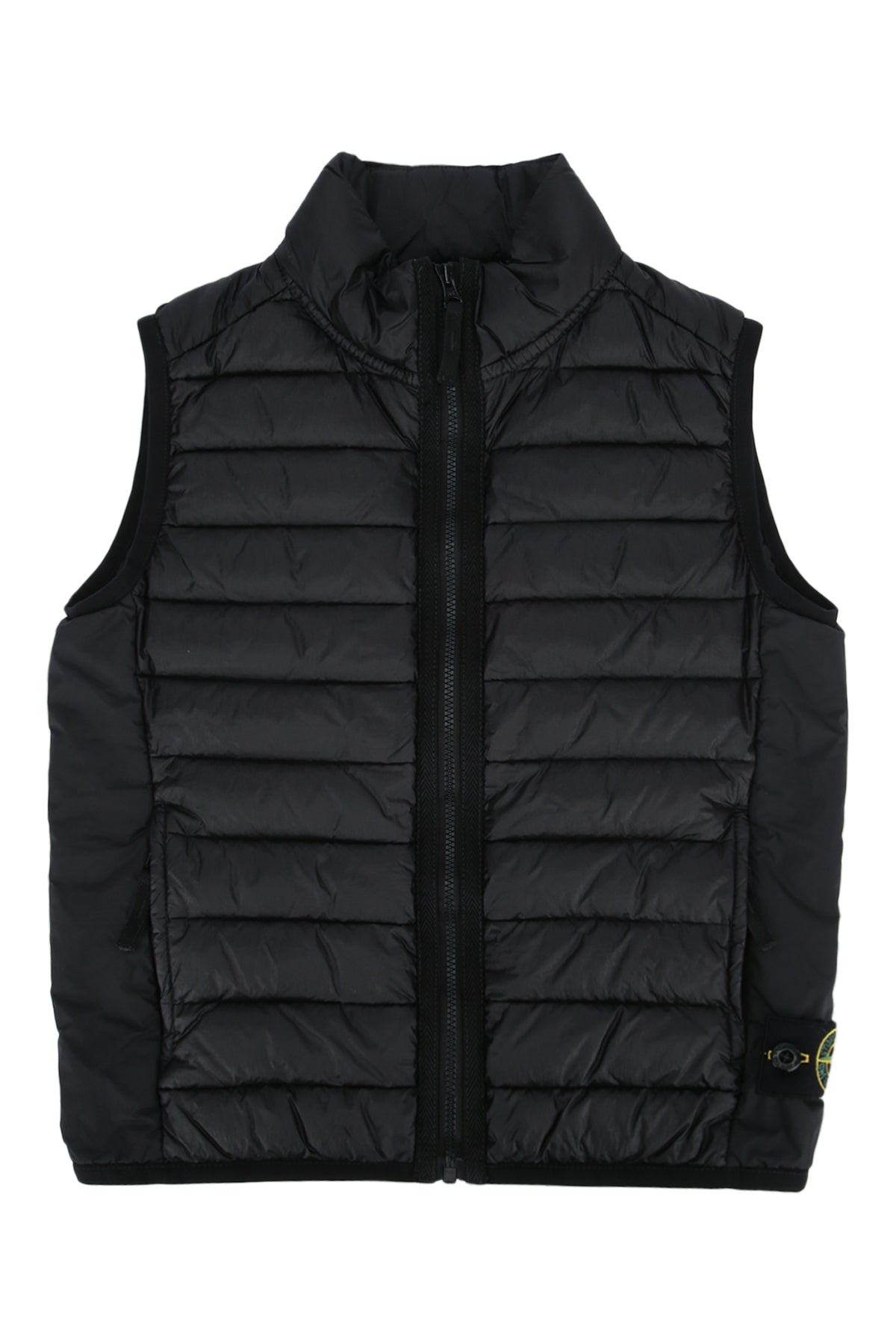 Quilted Nylon Vest — Black