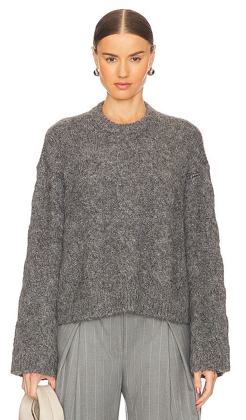 L'Academie STRICK ADRIA CABLE in Charcoal. Größe S. Also in M