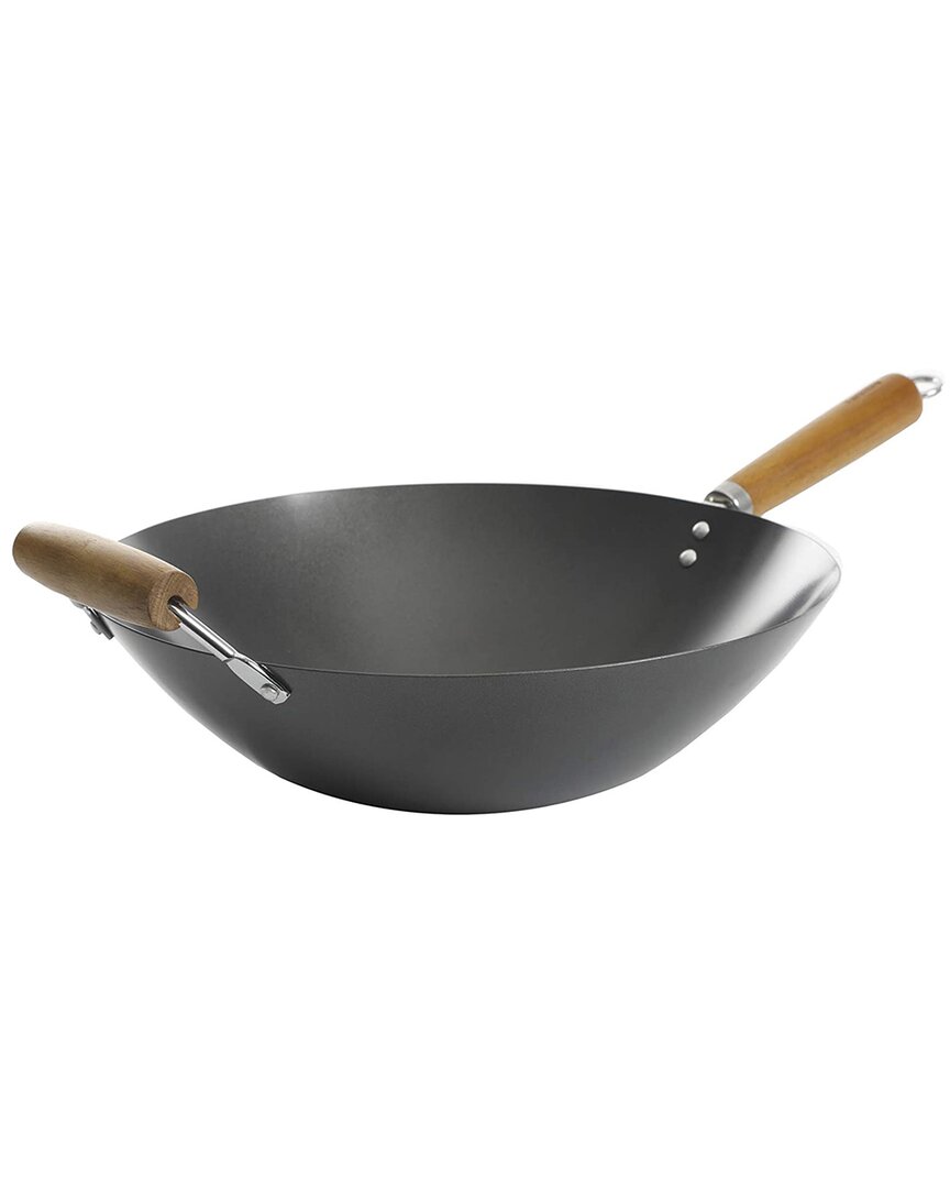 Hammond 14In Flat Bottom Carbon Steel Wok