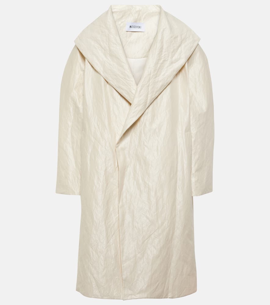 Sparkling cotton-blend coat