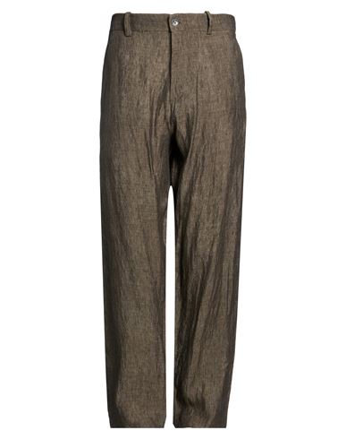 Man Pants Brown Size 34 Linen