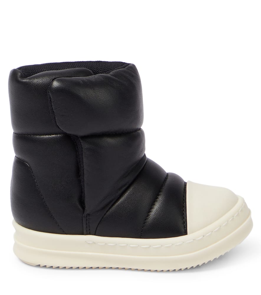 Rick Owens Kids Baby Puffer leather boots