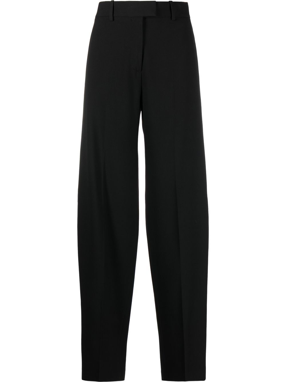 High-waisted wide-leg trousers - Black