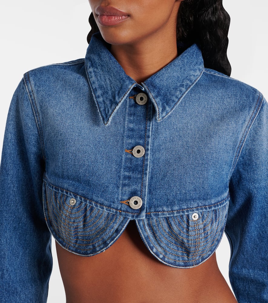 Jean Paul Gaultier Cropped denim jacket