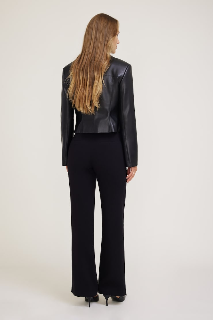Stevie Slim Bootcut Pants - Black - Women Clothing