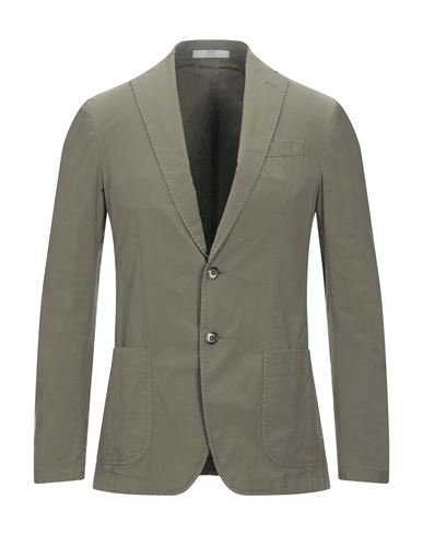 Cc Collection Corneliani Man Blazer Military green Size 38 Cotton, Nylon, Elastane