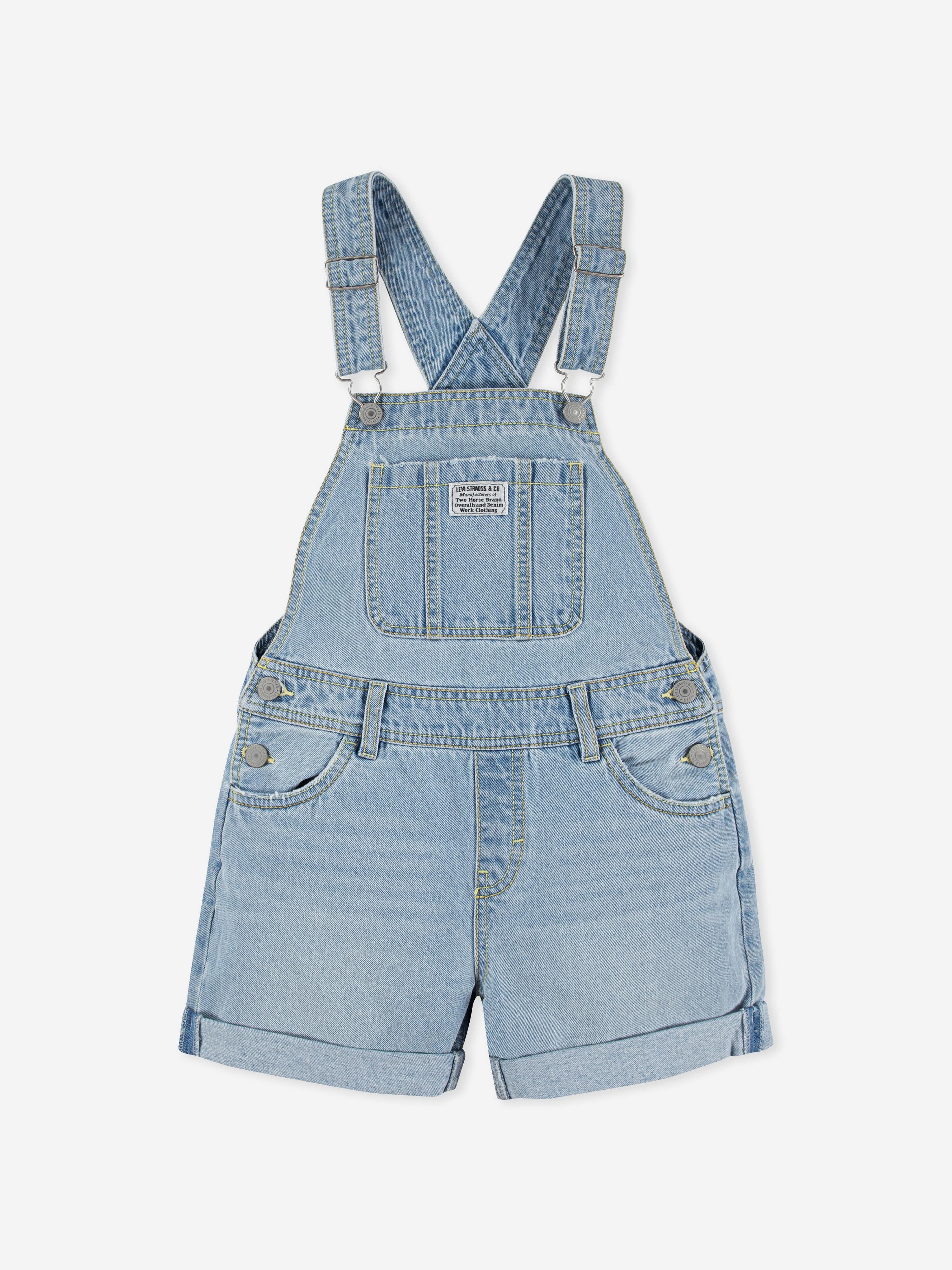 Levi's Kids Wear Girls Classic Shortalls in Blue 10 Yrs