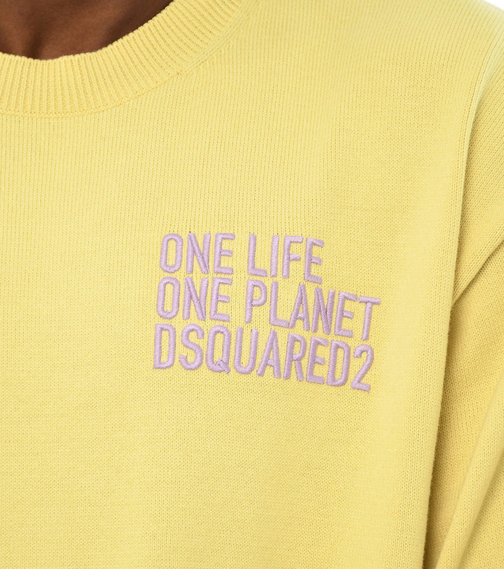 Yellow Crew Neck Sweater