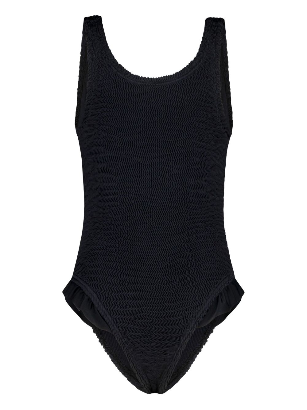 PARAMIDONNA Kids Lili ruffled swimsuit - Black