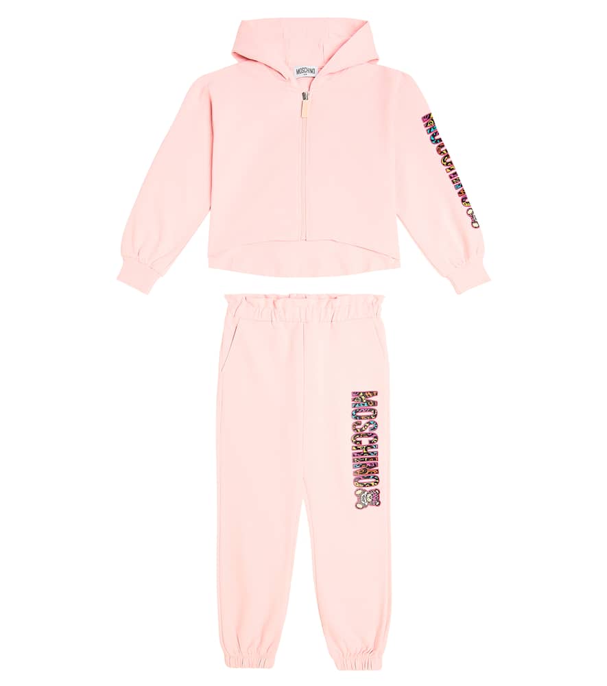 Cotton-blend jersey tracksuit