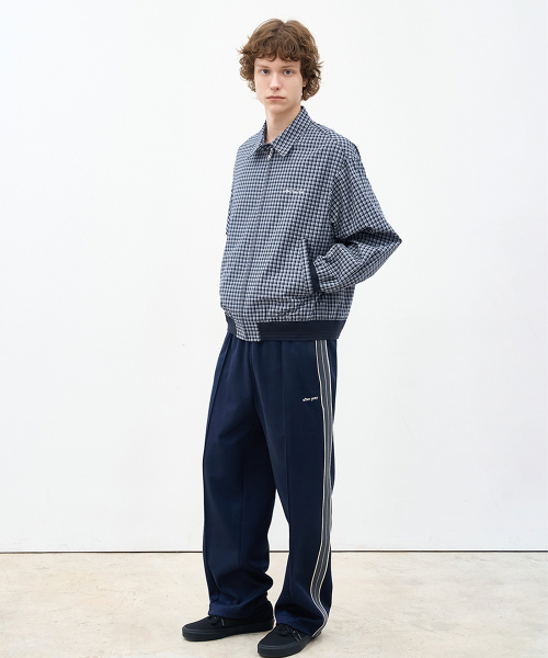 Jacquard Jersey Track Pants Navy