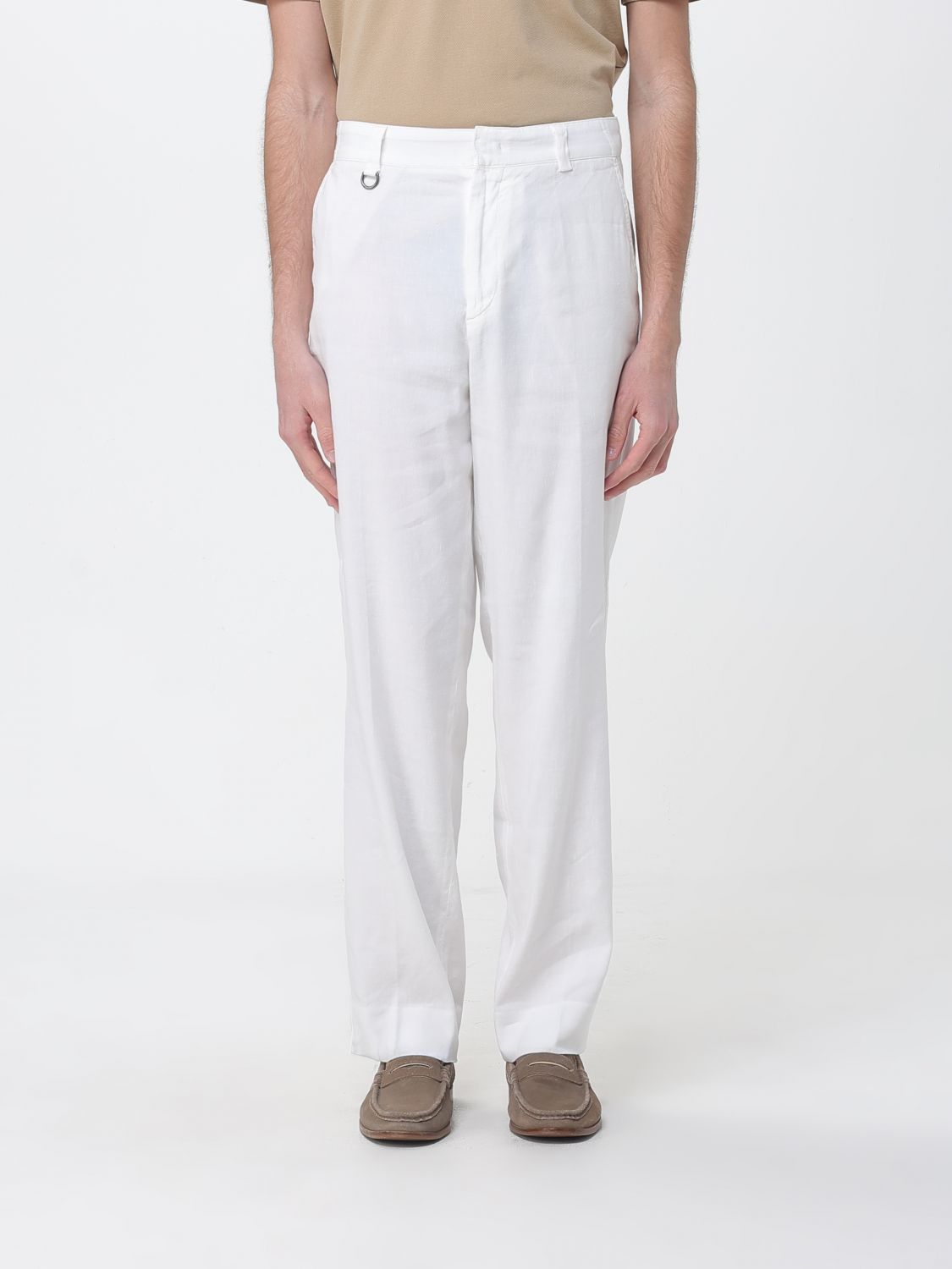 Pants Men color Yellow Cream