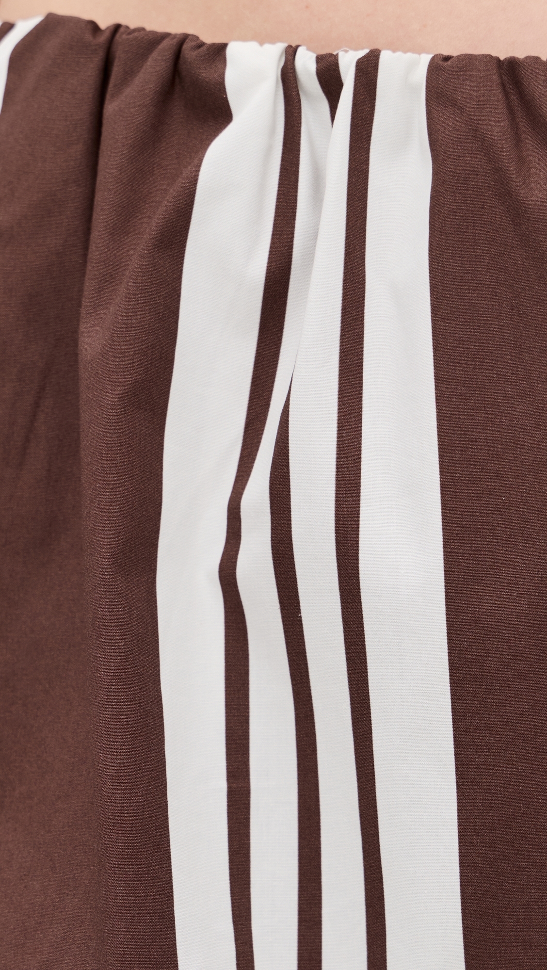 Rosie Bubble Shorts Chocolate Stripe