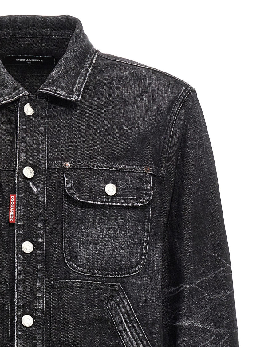 -Boxy Jean Giacche Nero-Uomo