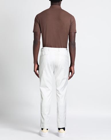 Man Pants White Size 36 Lyocell, Cotton, Elastane