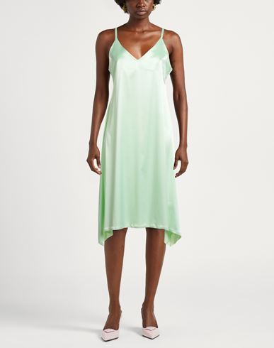 Woman Midi dress Light green Size 6 Polyester, Elastane