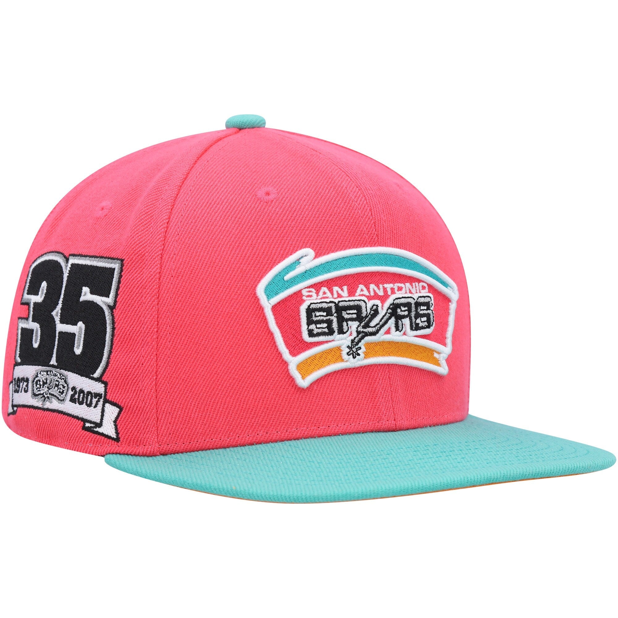 Men's NBA San Antonio Spurs Team Side Fitted Fitted Caps