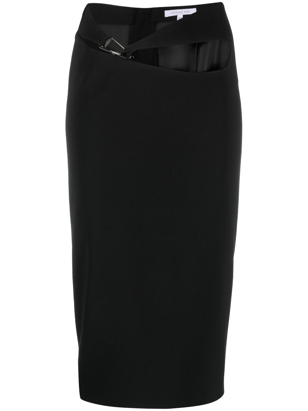 Cut-out detailing pencil skirt - Black