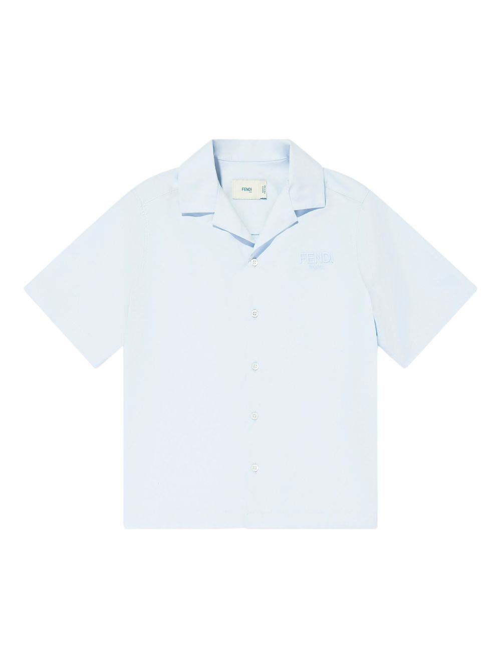 Fendi Kids cotton polo shirt - Blue