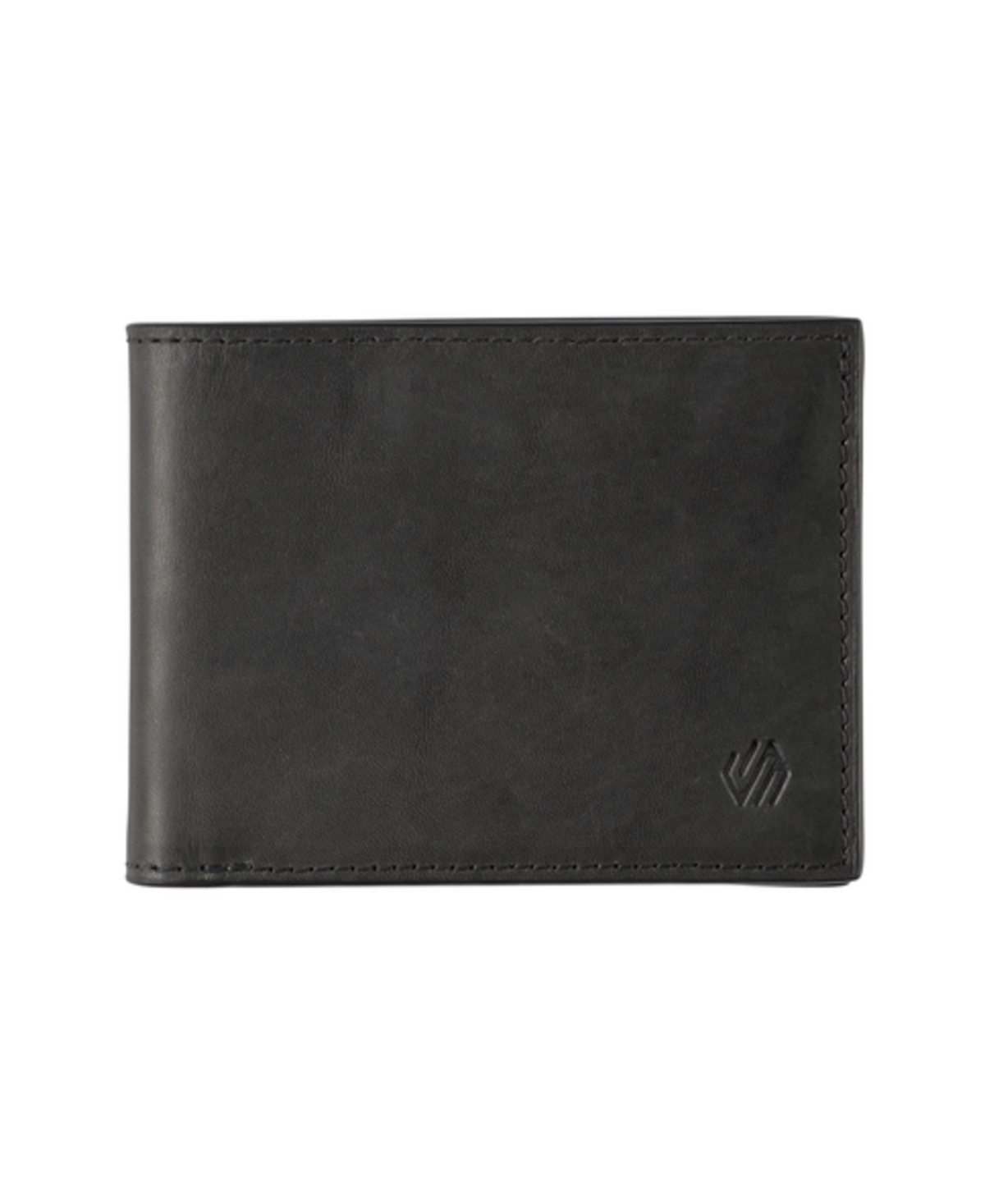 Men's Leather Billfold Wallet - Black