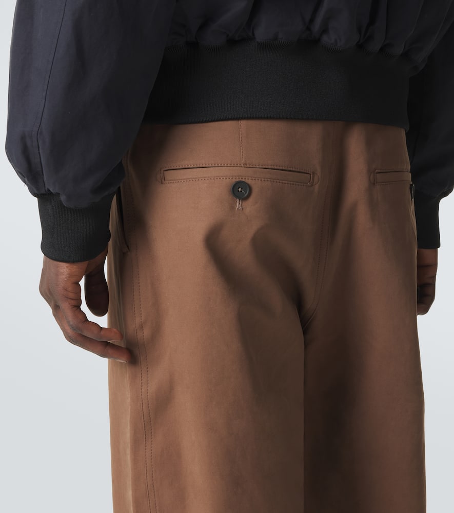 Over cotton-blend bomber jacket