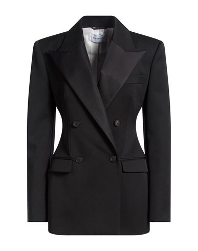 Woman Blazer Black Size 6 Wool