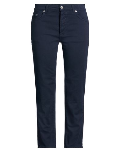 Woman Pants Midnight blue Size 27 Cotton, Elastane