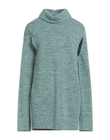 Woman Turtleneck Emerald green Size 2 Wool, Cashmere