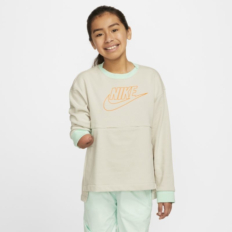 Coquette Sweatshirt Girls Tan Crew Neck Long Sleeve Pullover GBO269