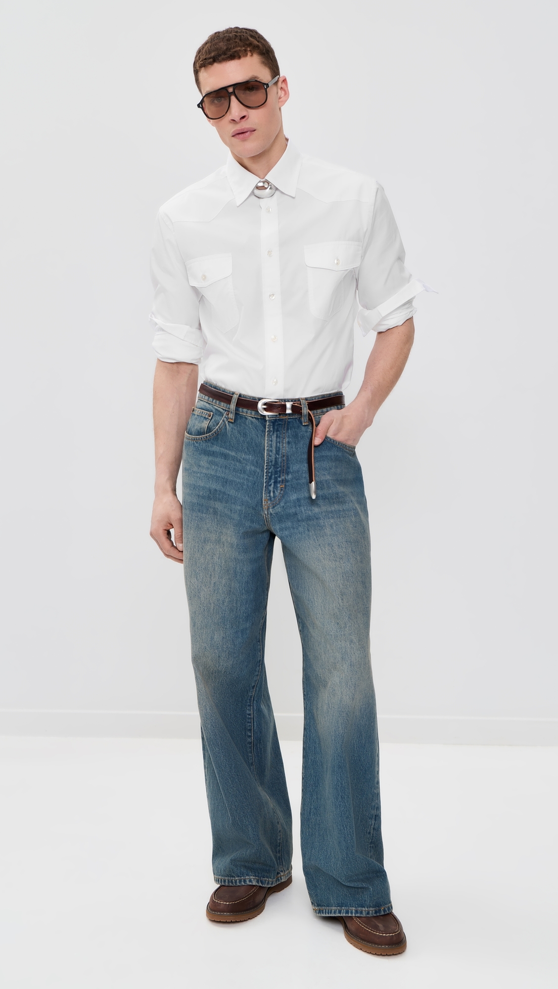 Western Shirt White