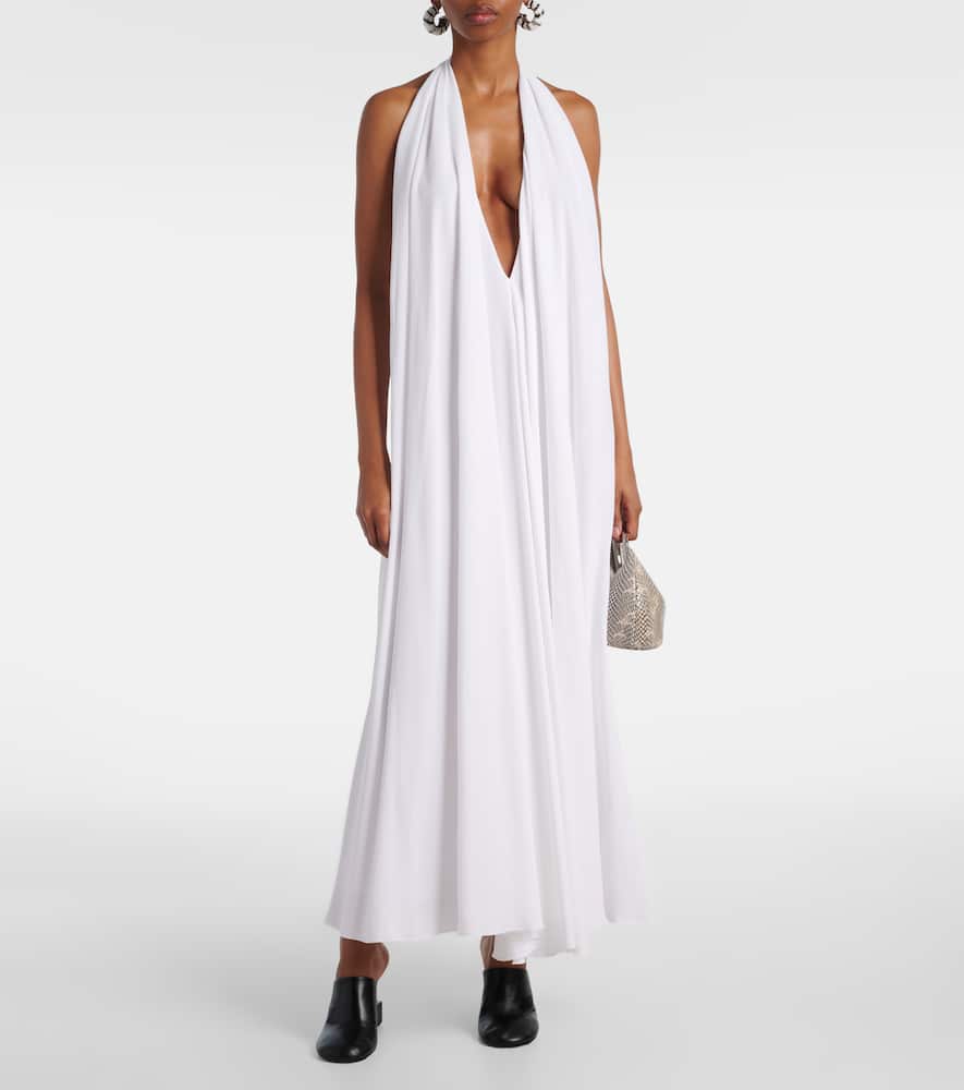Norma draped maxi dress