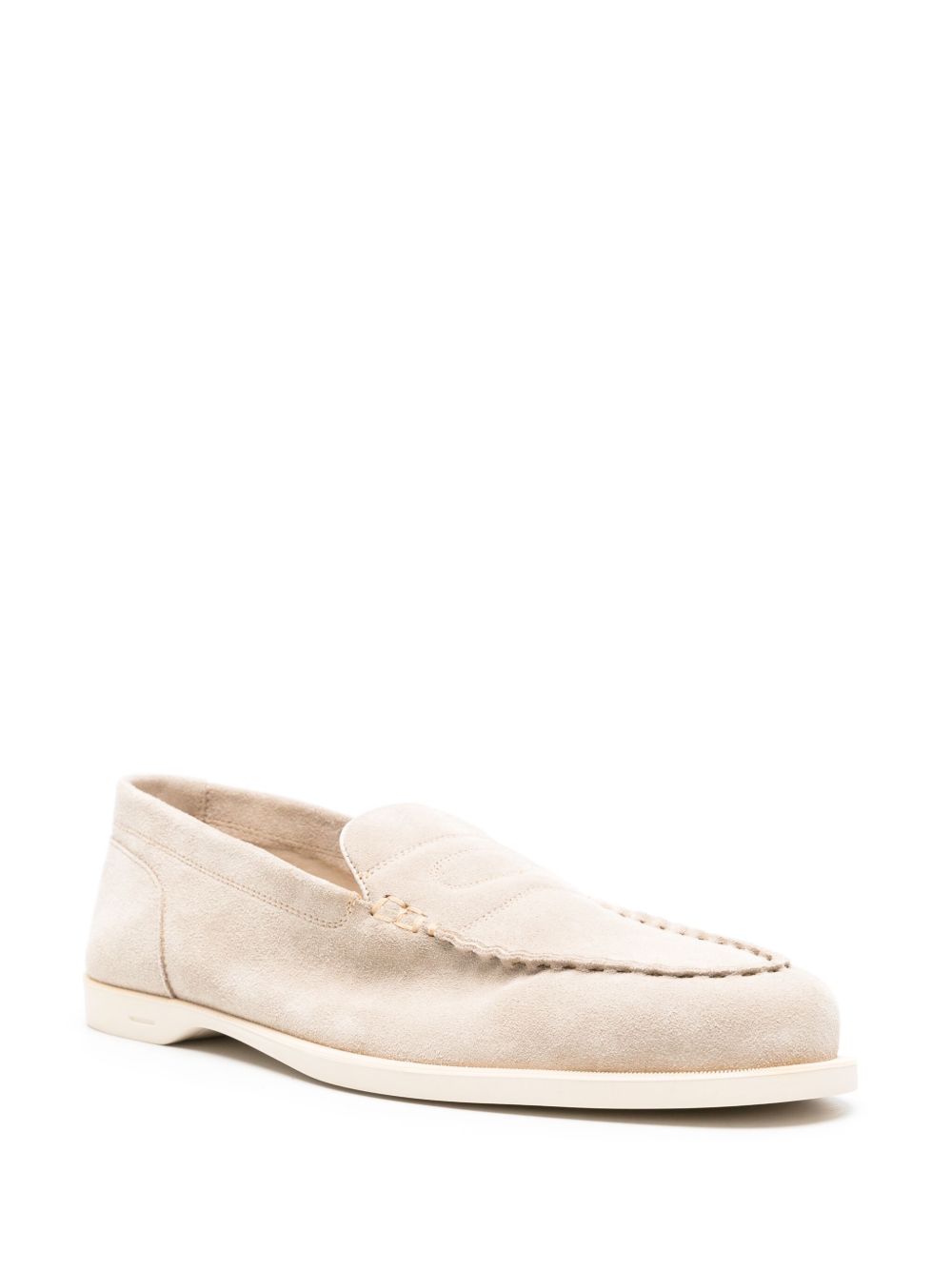 John Lobb Pace Suede Leather Loafer