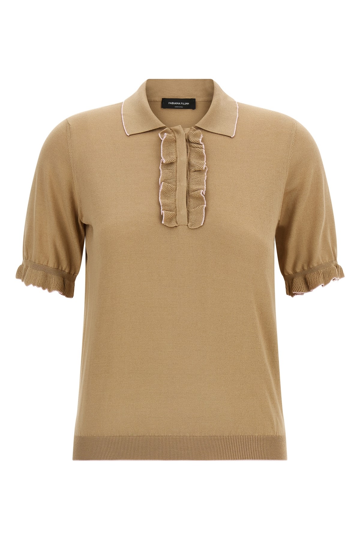 Cotton Silk Polo Shirt
