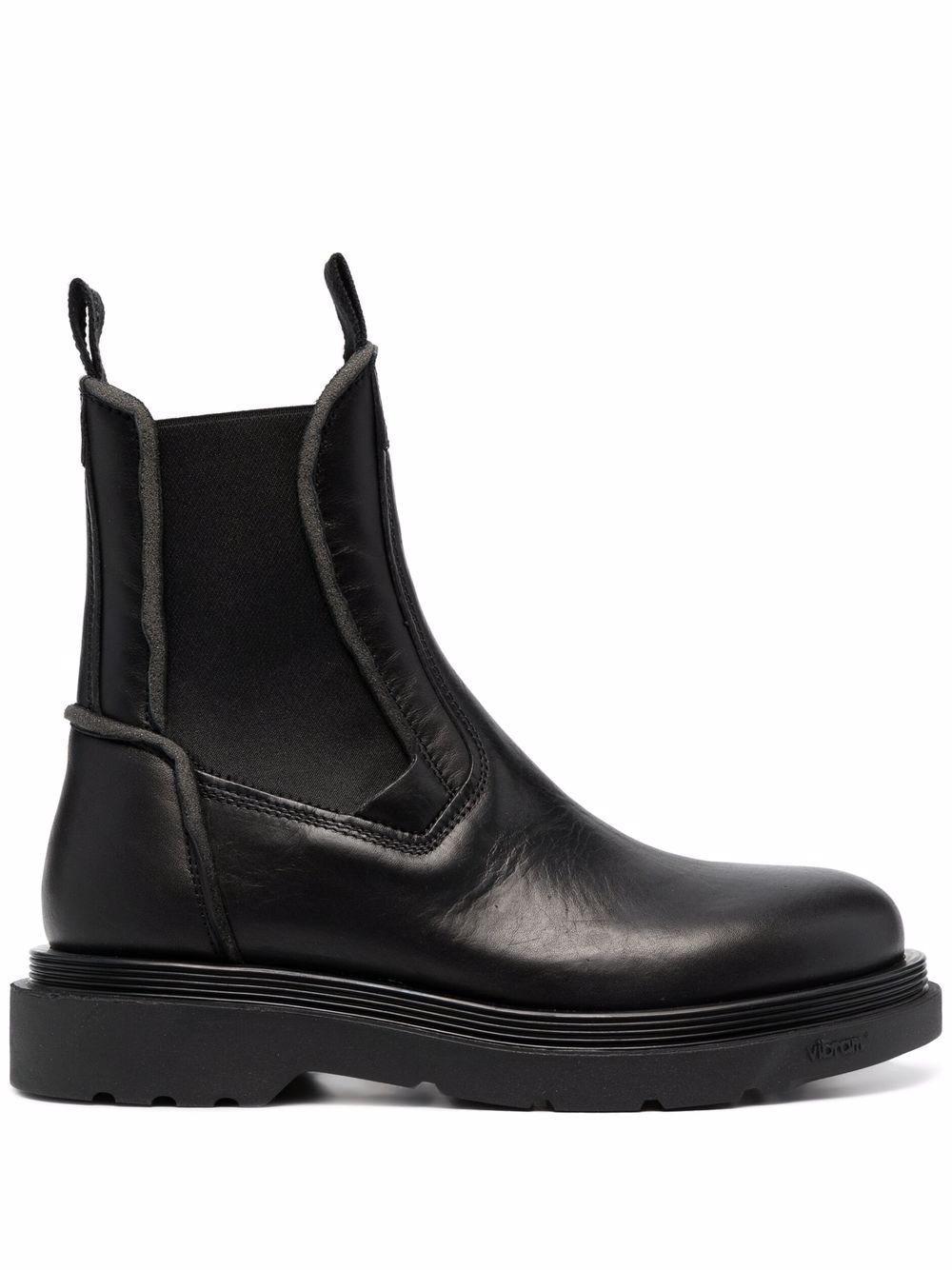 Leather chelsea boots - Black