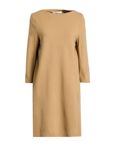 Woman Mini dress Sand Size 4 Viscose, Polyamide, Elastane