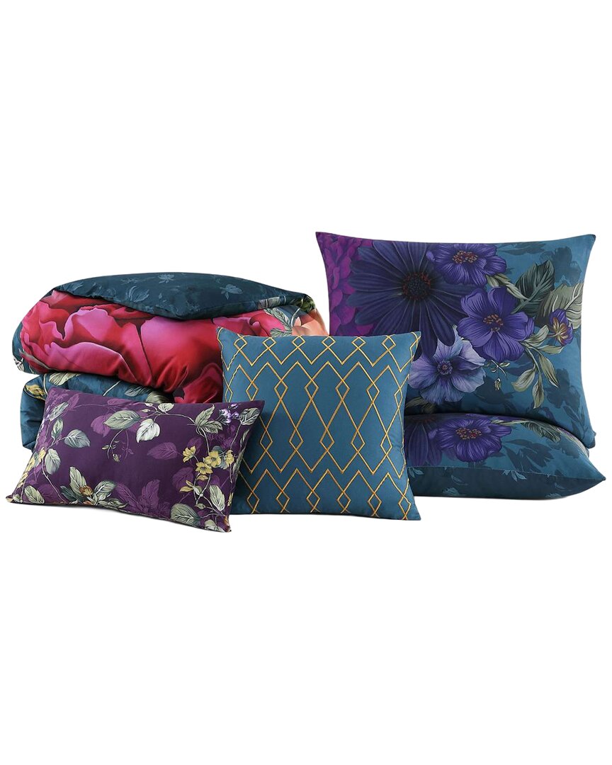 220 Thread Count Vibrant Flora Reversible Comforter Set