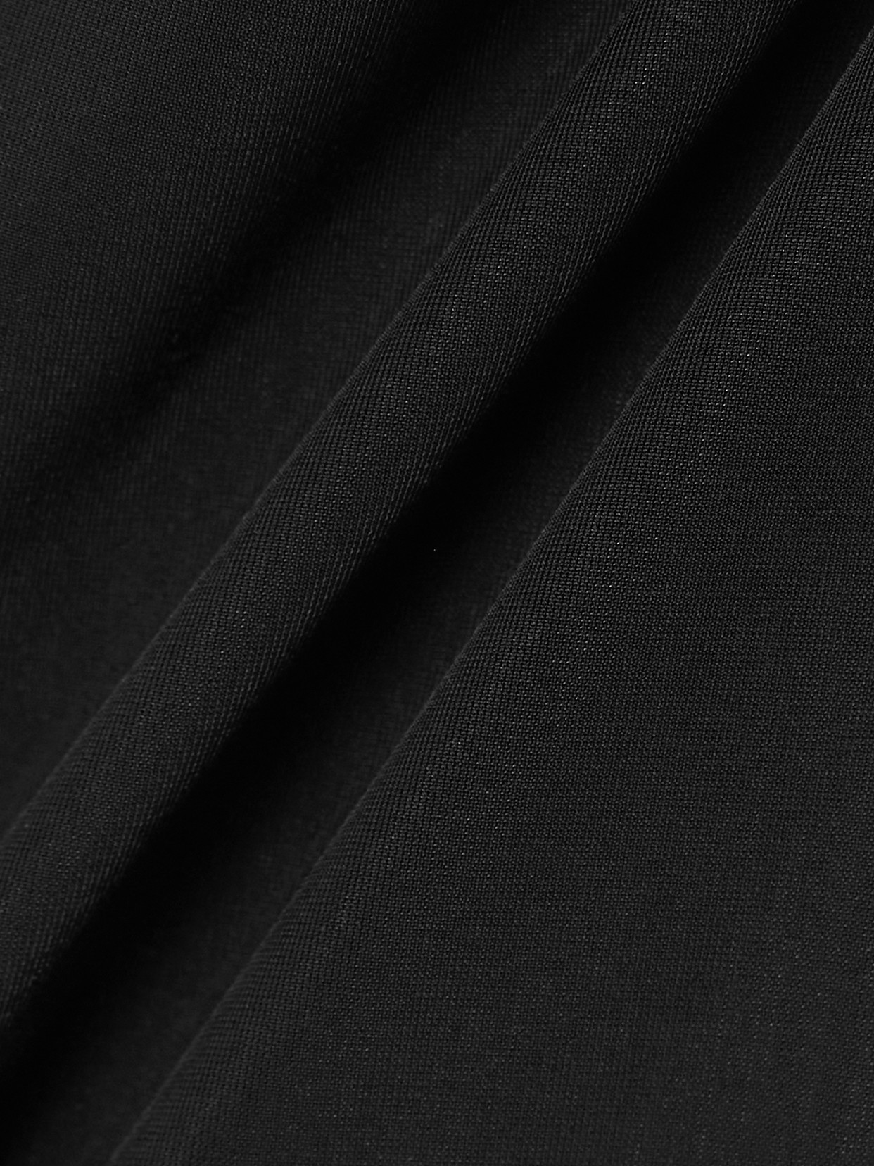 Villa Draped Gathered Stretch-jersey Halterneck Mini Dress - Black