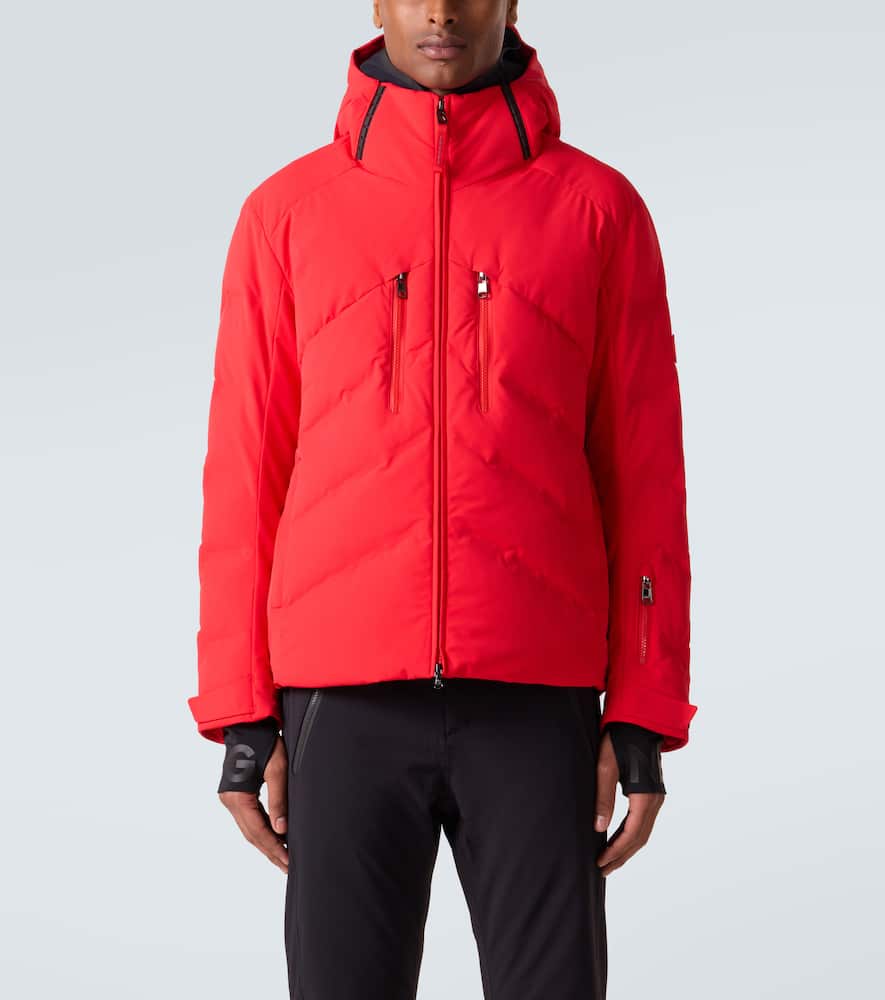 Jervis-D hooded down ski jacket