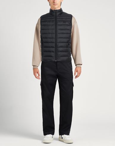 Man Vest Black Size 42 Recycled polyamide