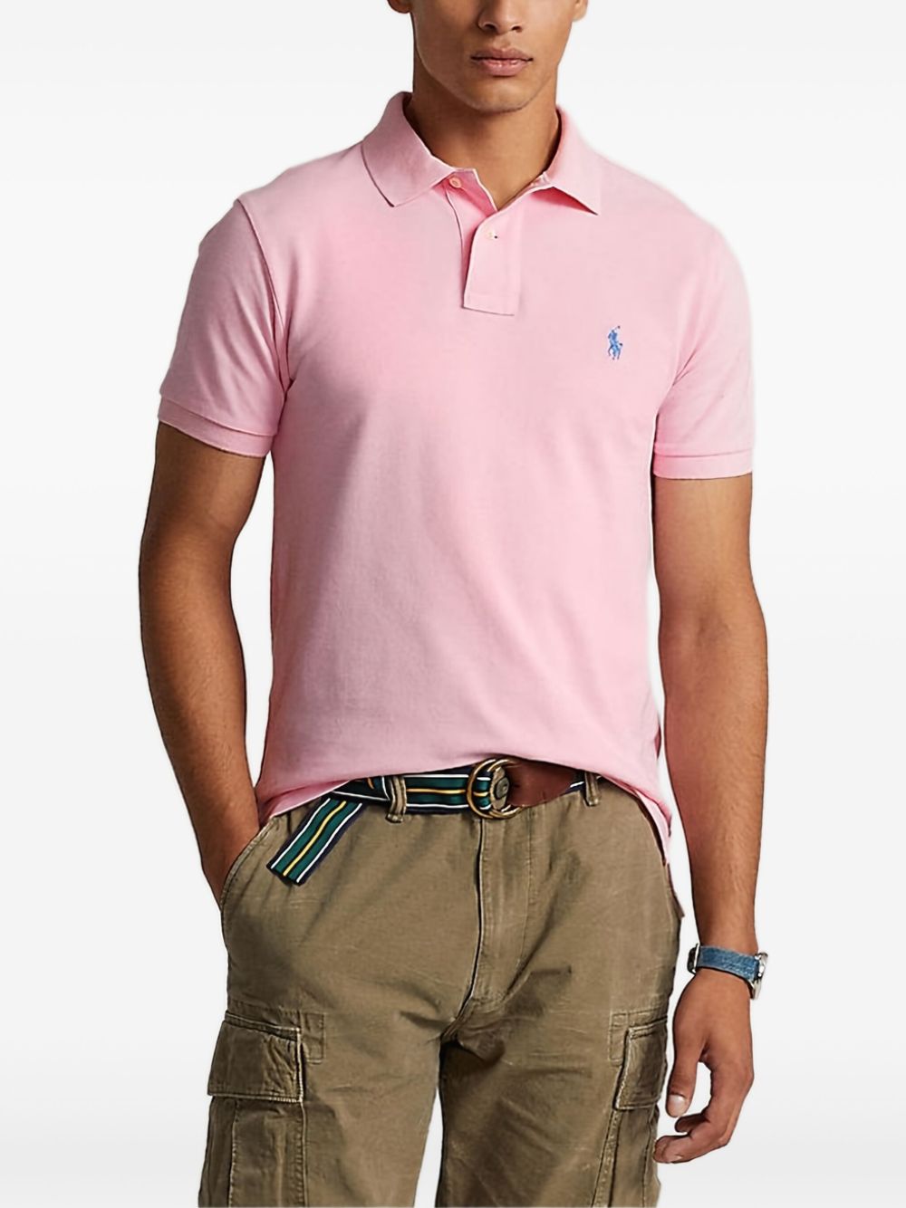 Cotton polo shirt - Pink