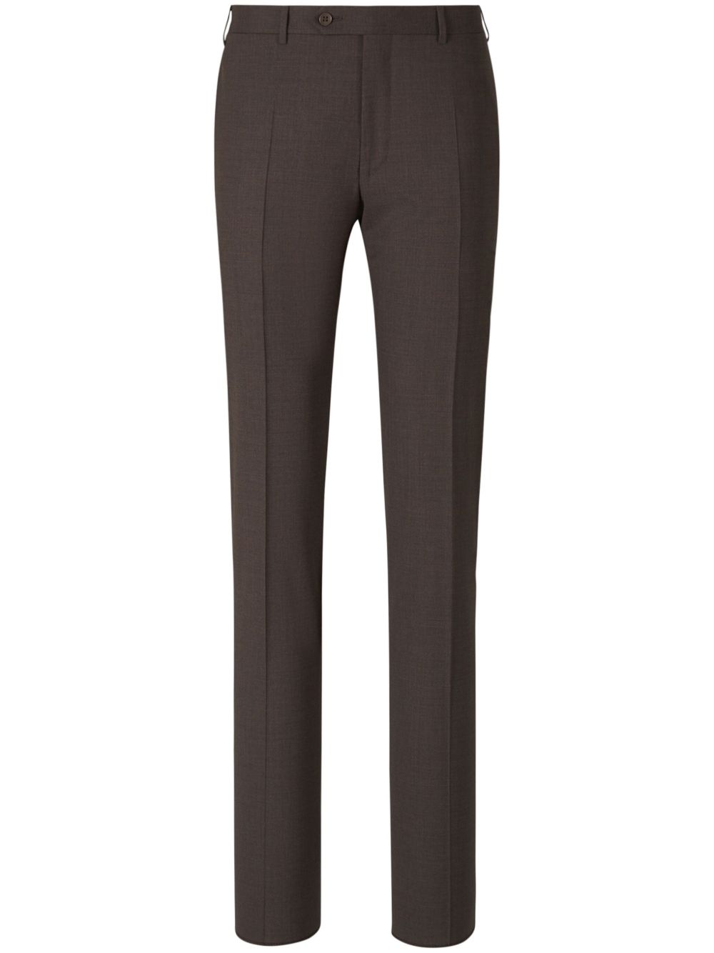 Creased tailored trousers - Brown