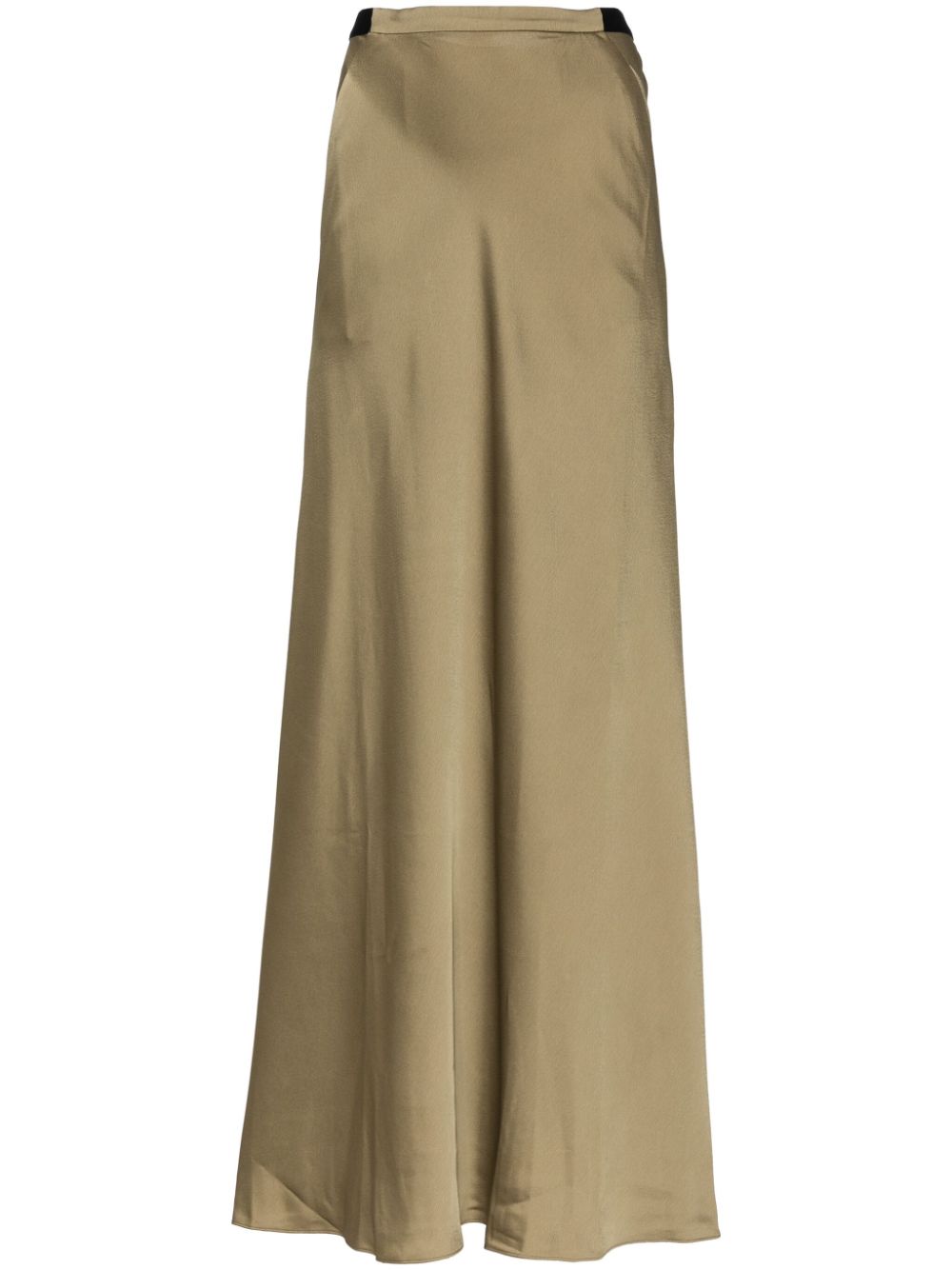 Front pocket bias maxi skirt - Neutrals