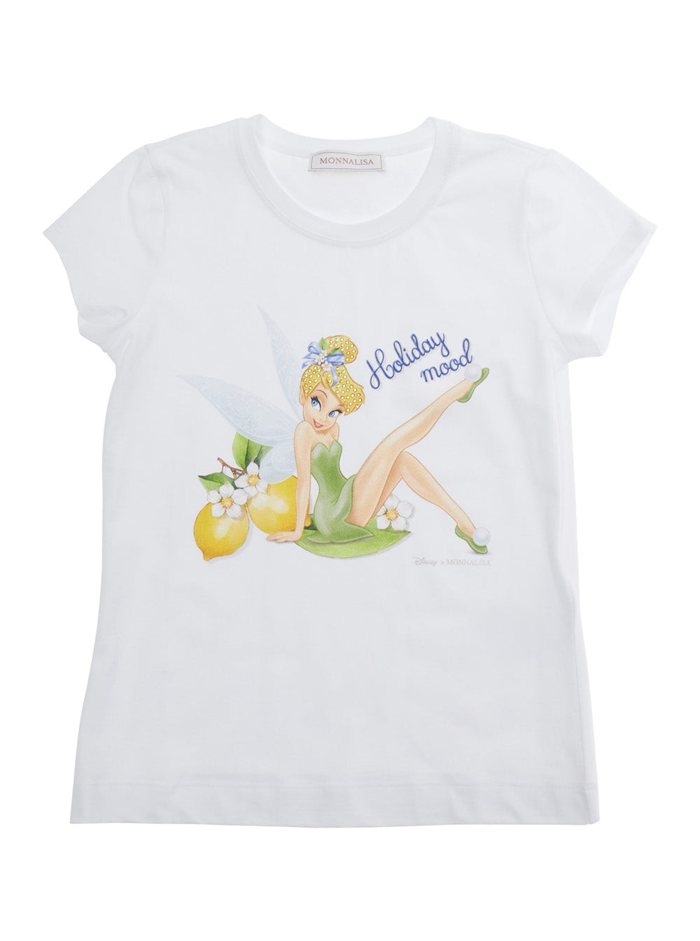 Character Print Cotton T-Shirt — White