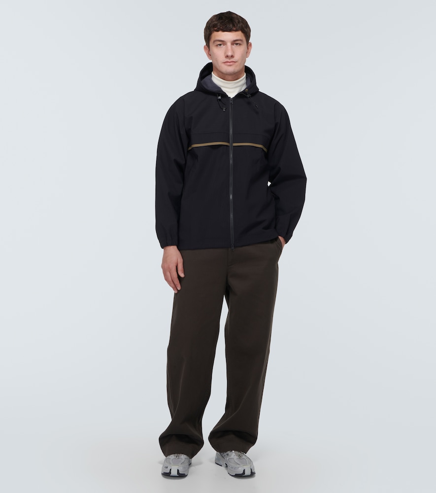 Hooded fleece jacket