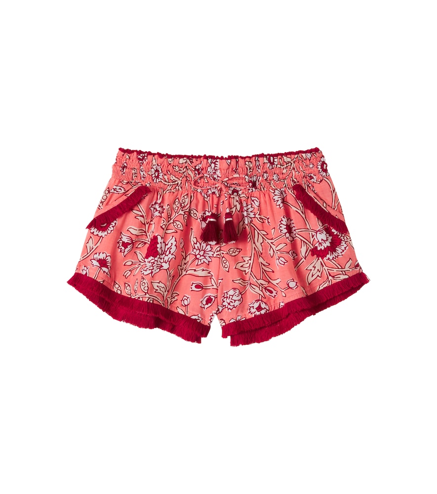 Lulu floral fringed shorts