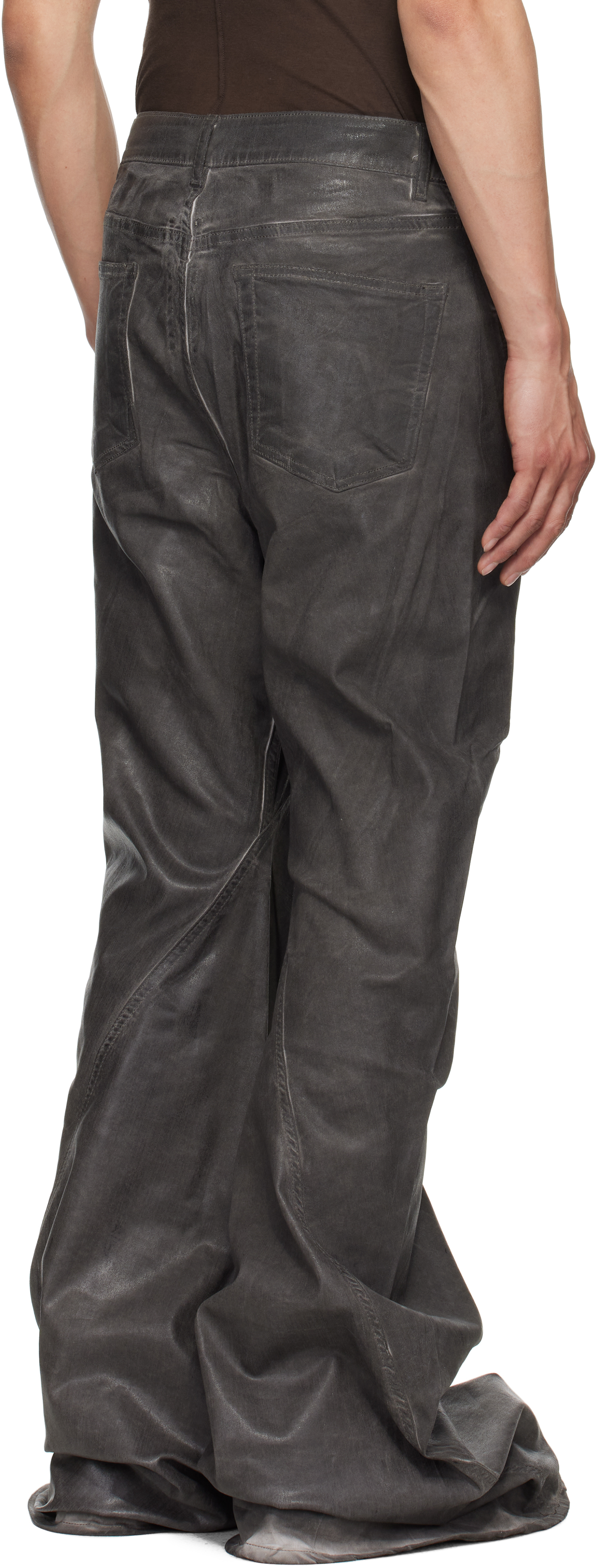 Rick Owens DRKSHDW Gray Hollywood Bias Bootcut Jeans