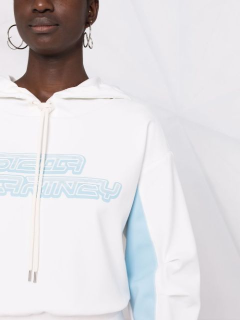 Logo-print cotton-jersey hoodie