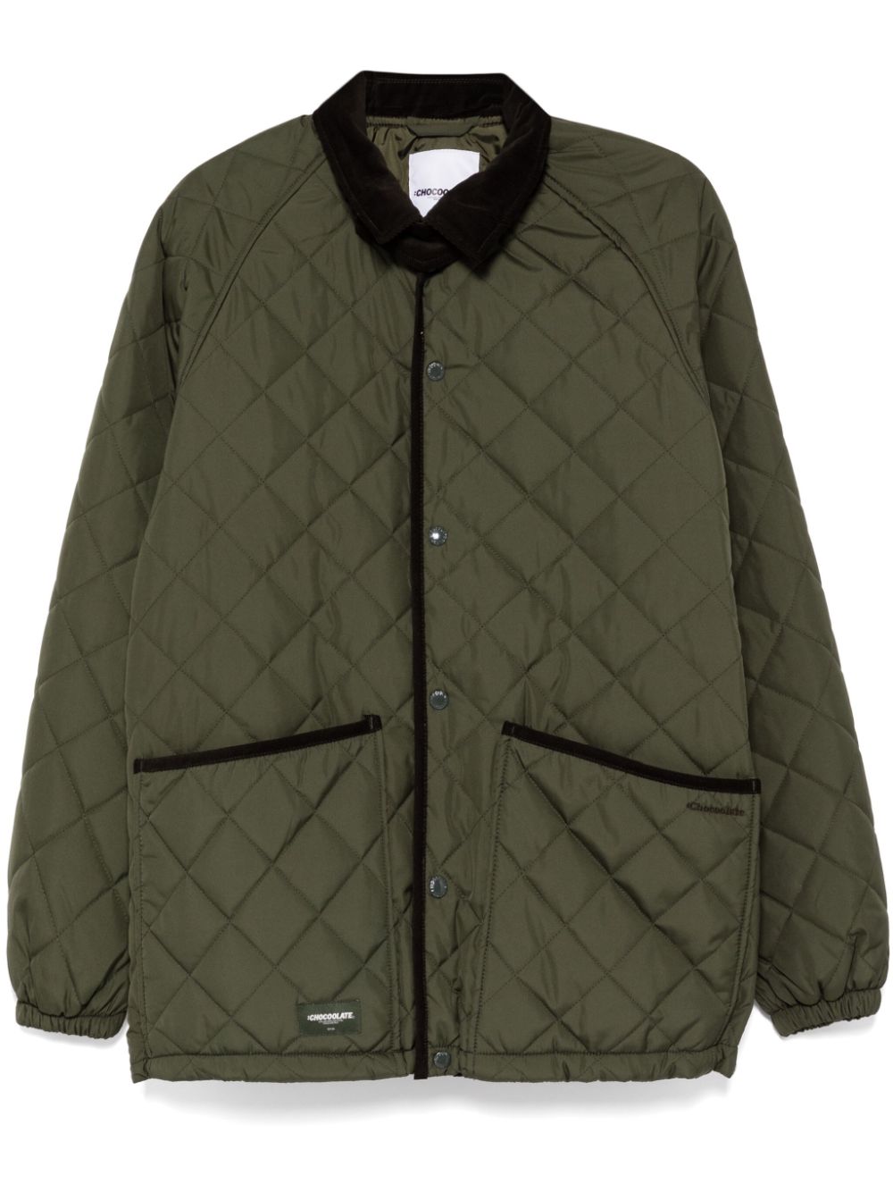 Diamond-pattern jacket - Green